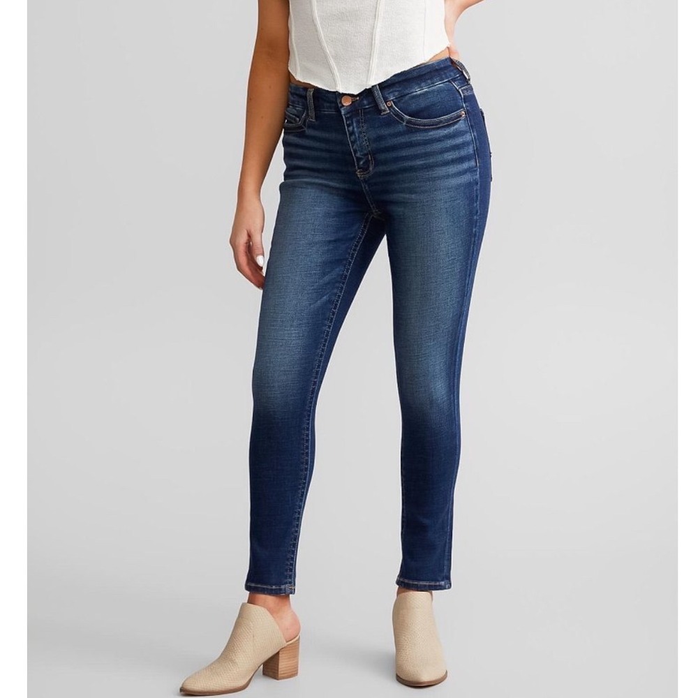 BKE Gabby Curvy Fit High Rise Skinny Jeans Dark Wash Size 28